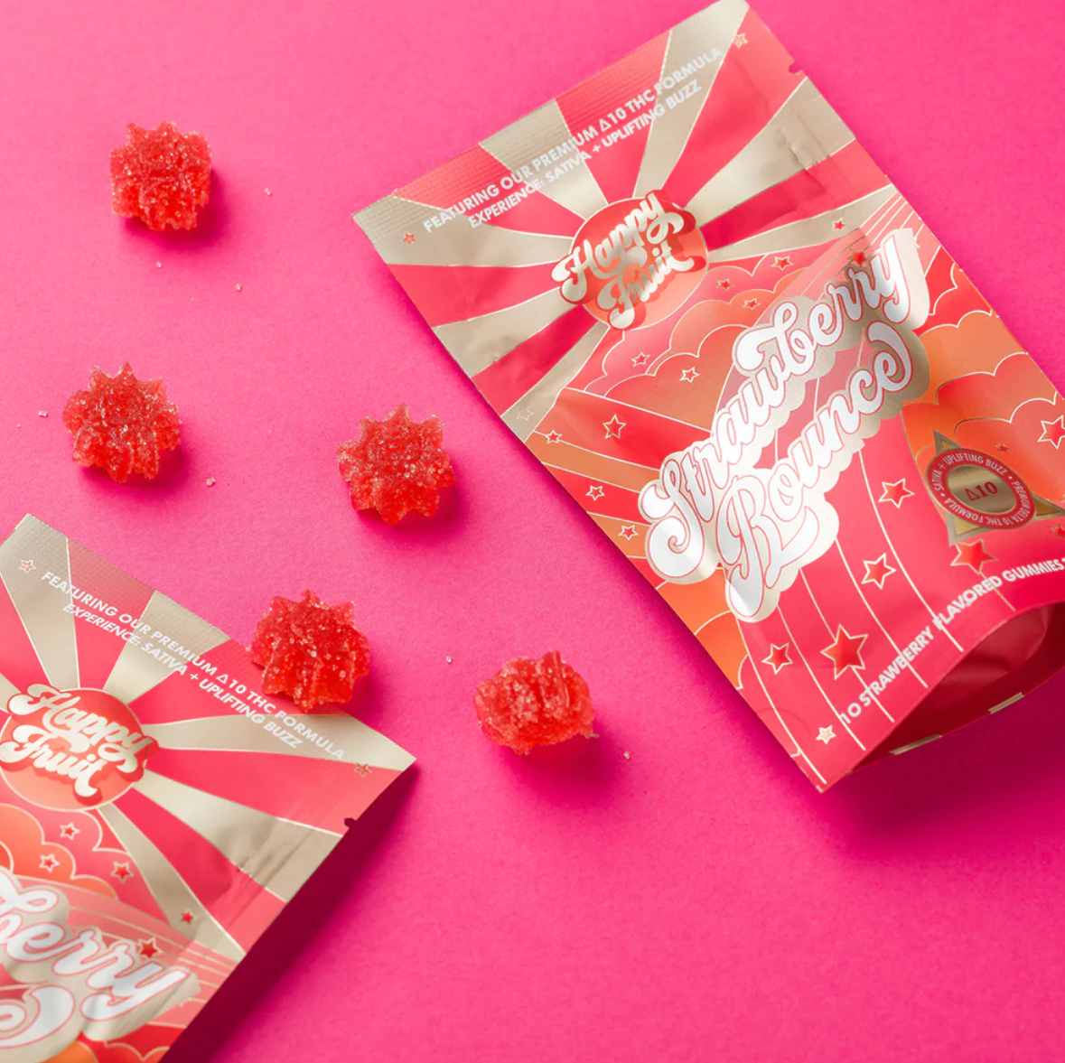 HAPPY FRUIT D10 STRAWBERRY BOUNCE - 10CT