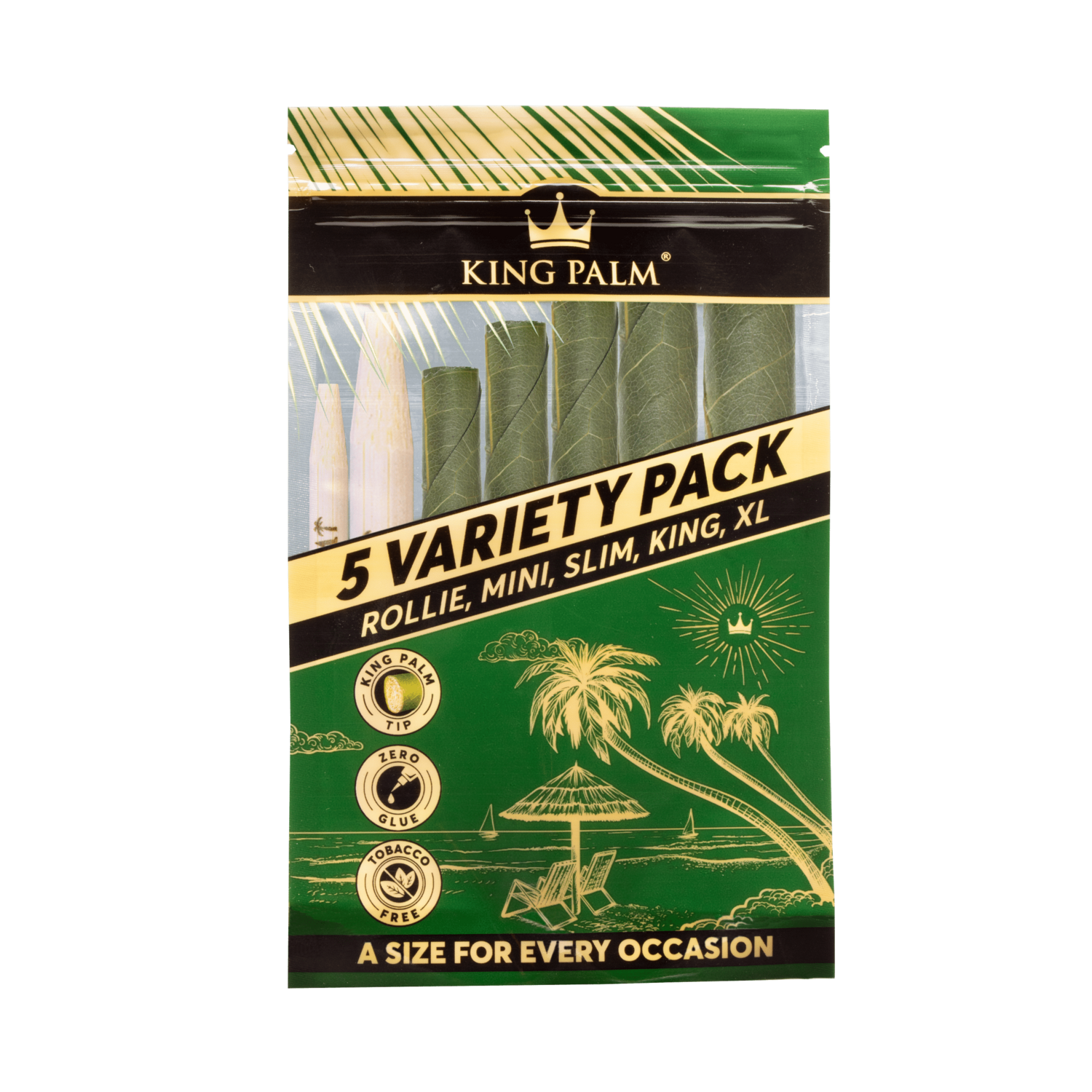 KING PALM HAND ROLLED LEAF - 5 VARIETY PACK 