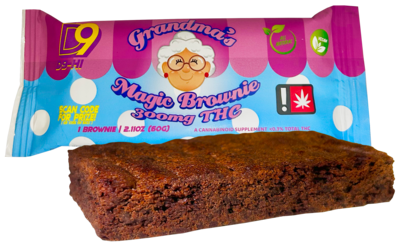 D9 Hi Grandmas Magic Brownie 300mg