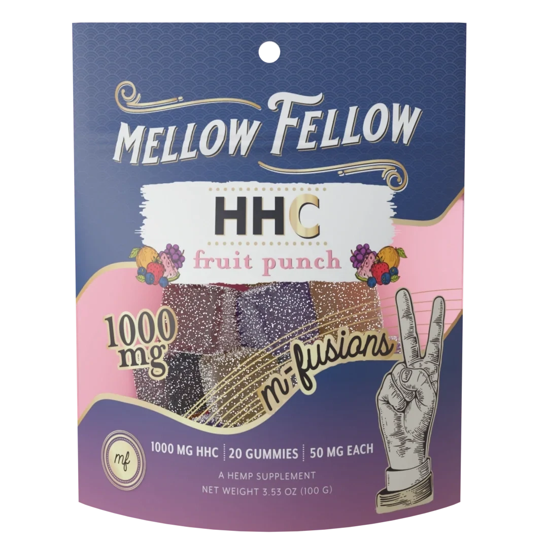 MELLOW FELLOW HHC GUMMIES - 1000MG/20CT