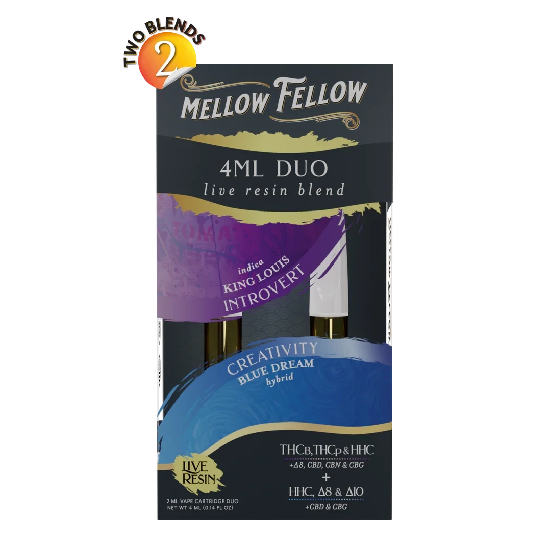 MELLOW FELLOW DUOS 4ML VAPE CARTS 
