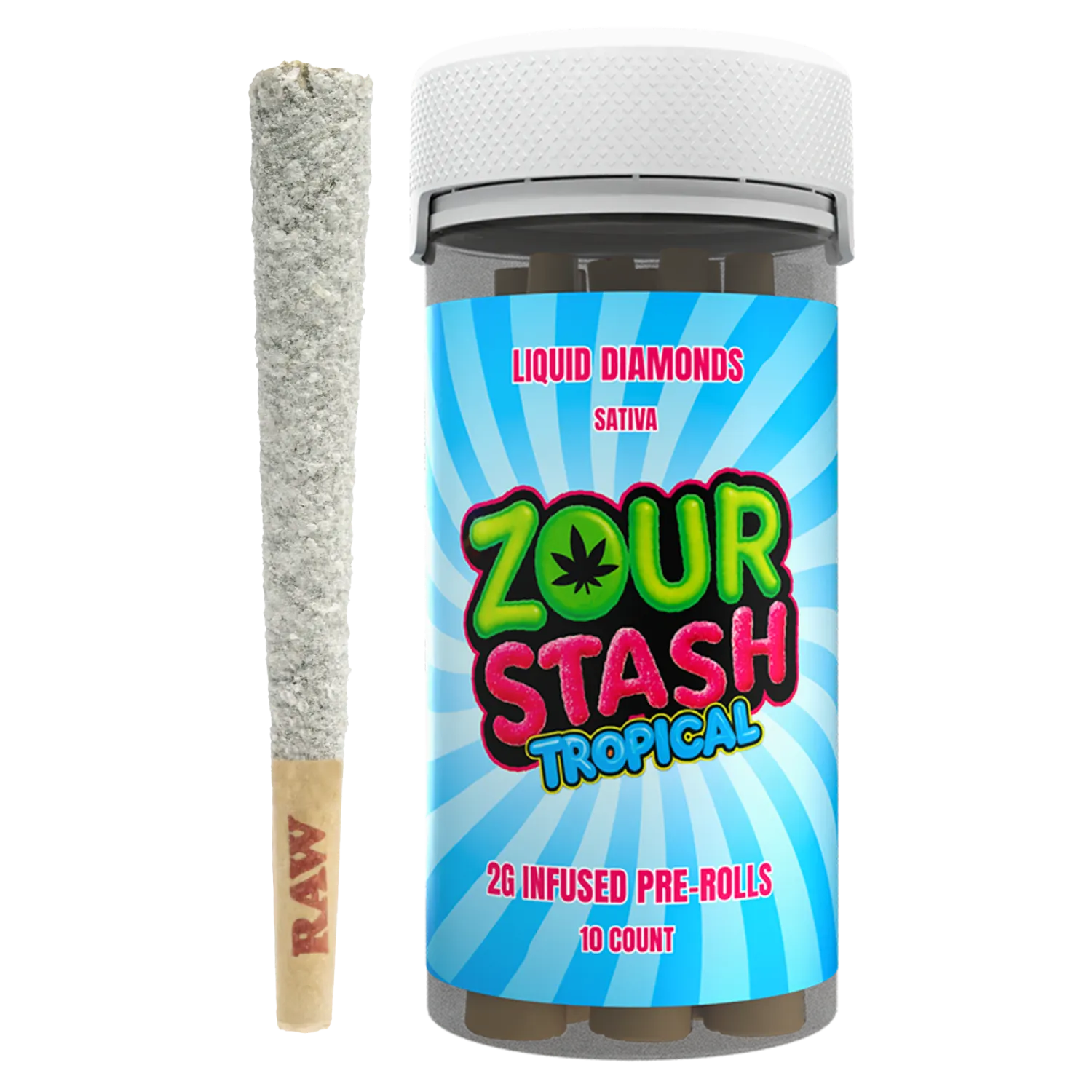 ZOUR STASH 2G DIAMOND PREROLLS (10CT)