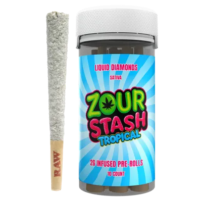 ZOUR STASH 2G DIAMOND PREROLLS (10CT)