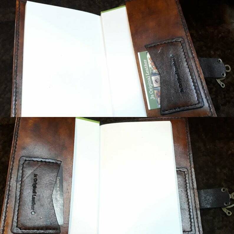 U.S. Army Logistics, Leather Green Book Cover, Log Book, Personalized Military Deployment, Retirement Gift, Naval Refillable Journal, gift