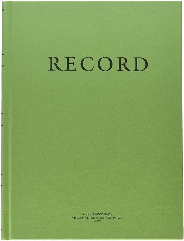 8.&quot;x10.5&quot; US Military Green Record Book, Military green record book, Military Note Book, Federal Supply Service Green Book, US Army Green