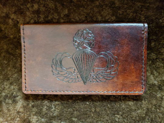 Monogrammed - minimalist wallet - card wallet - front pocket - slim