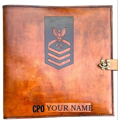 Chief Charge Book with Rating Badge, CCTI, Petty Officer