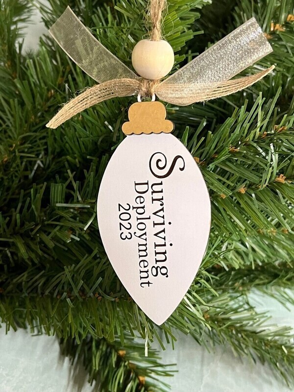 Surviving Deployment Christmas Ornament