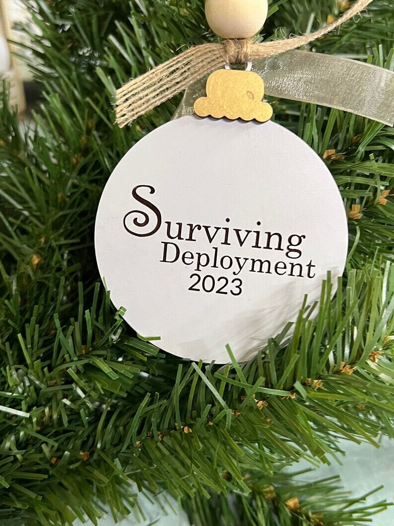 Surviving Deployment Christmas Ornament
