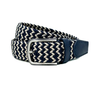 Correa Elástica Kahki/Azul Navy