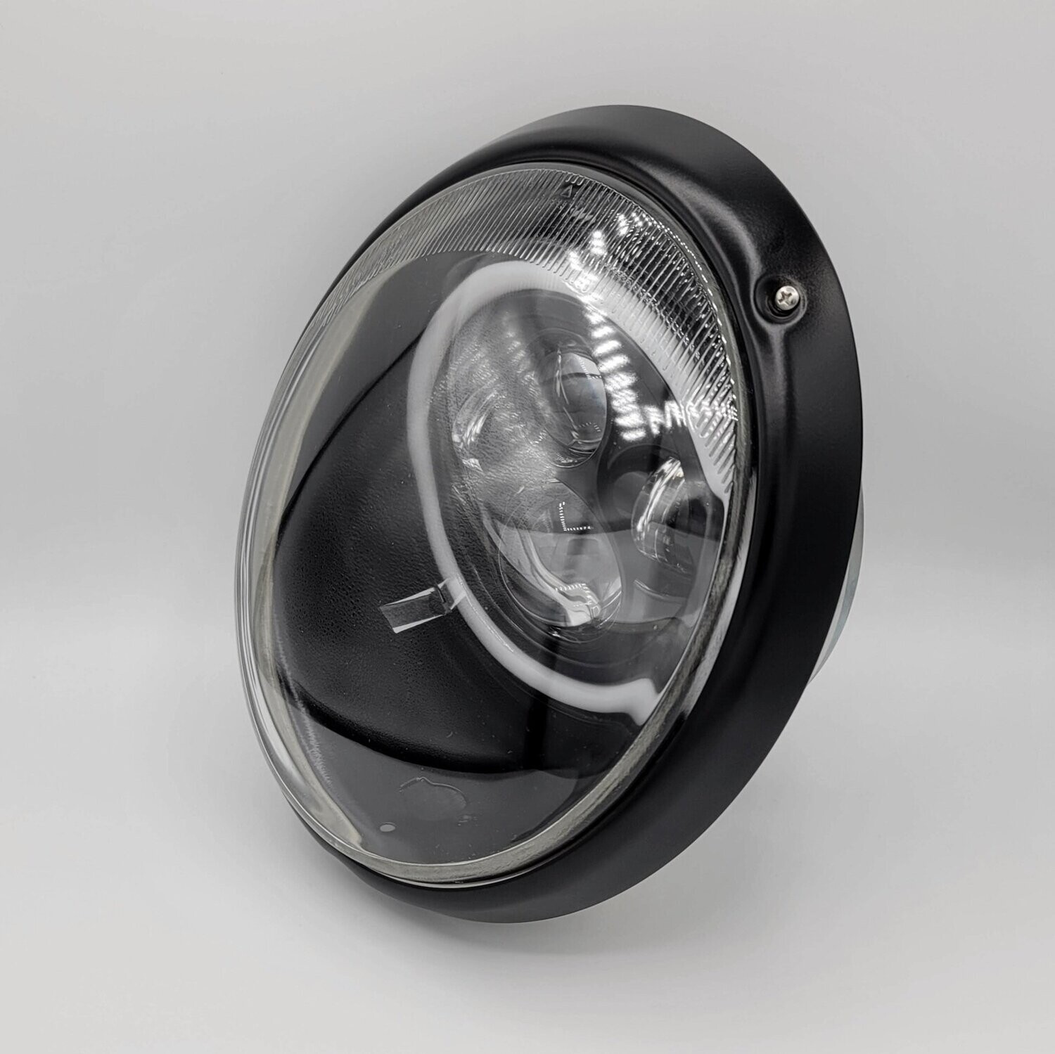 LED Headlight Set - All Black with Halo