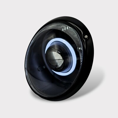 Stealth Black Bi-LED Headlights with Halo DRL