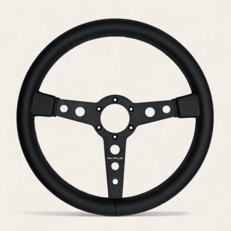 9HAUS Steering Wheel Black Edition 350mm - MOMO Prototipo form factor
