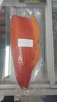 Cold Smoked Norwegian Salmon Side (+- 1.2kg a side) Price is per kg