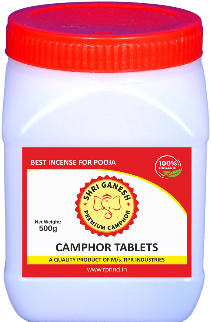 Shri Ganesh Premium Camphor Tablets - 500g