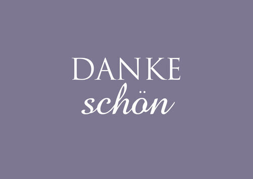 Karte &quot;Danke schön&quot;