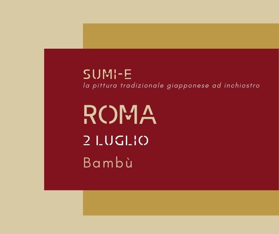 3 LUGLIO ROMA Sumi-e Experience Workshop: fiore di loto