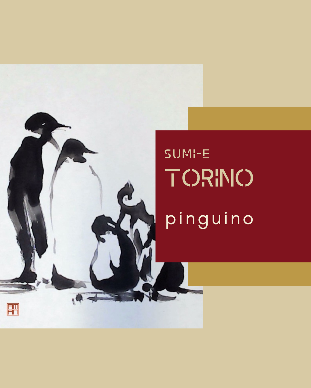 16 FEBBRAIO TORINO  Sumi-e Workshop: pinguini (CAPARRA)