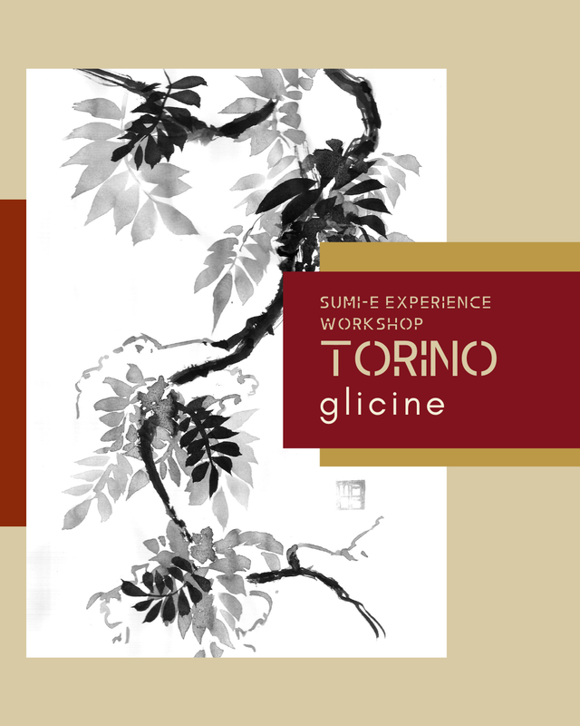 19 GIUGNO TORINO  Sumi-e Workshop: GLICINE - caparra