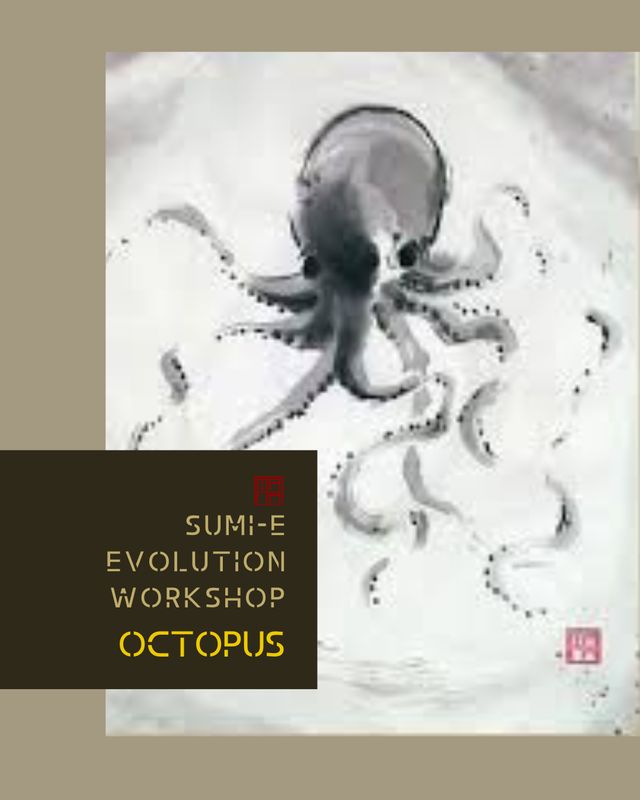 22 LUGLIOn Sumi-e Evolution Workshop: octopus