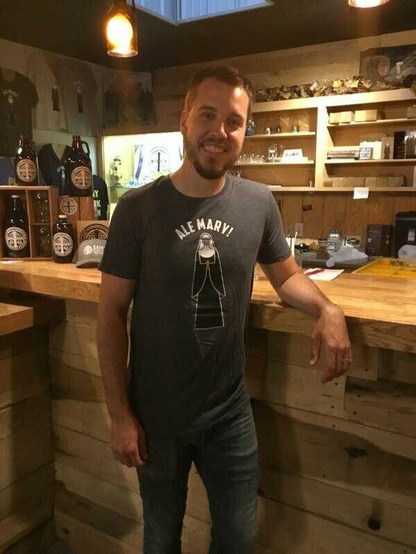 Unisex Grey T-Shirt with White Lettering
