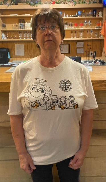 God & Beer Friends Short Sleeve T-Shirt Natural