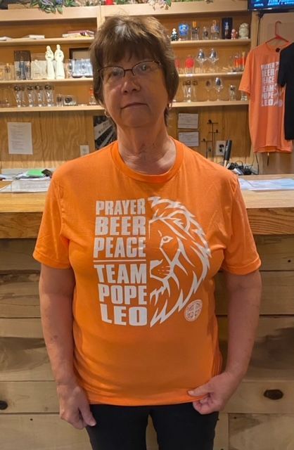 Team Pope Leo Short Sleeve T-Shirt Heather Orange