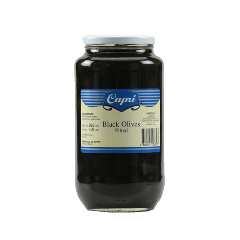 Capri Black Olives Pitted