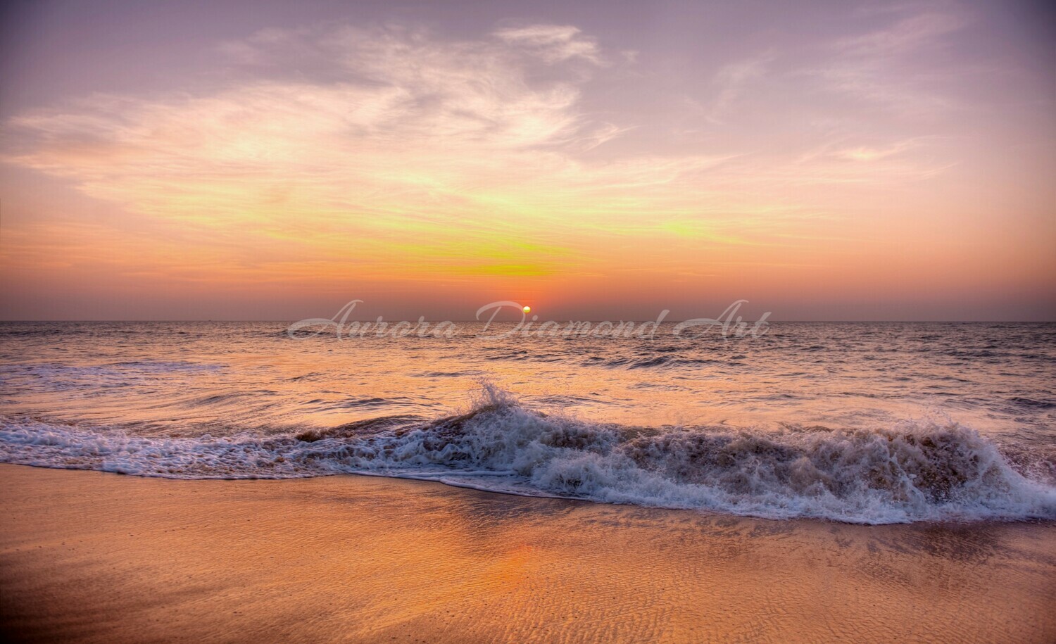 Sunset Waves Diamond Painting