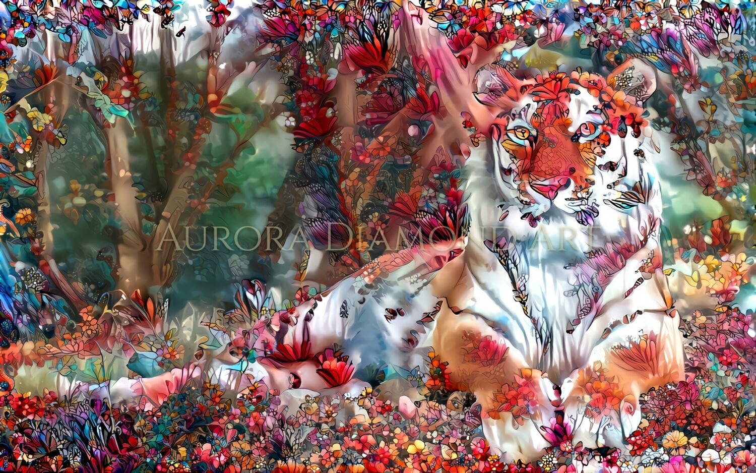 Tiger Deep Dream Diamond Painting