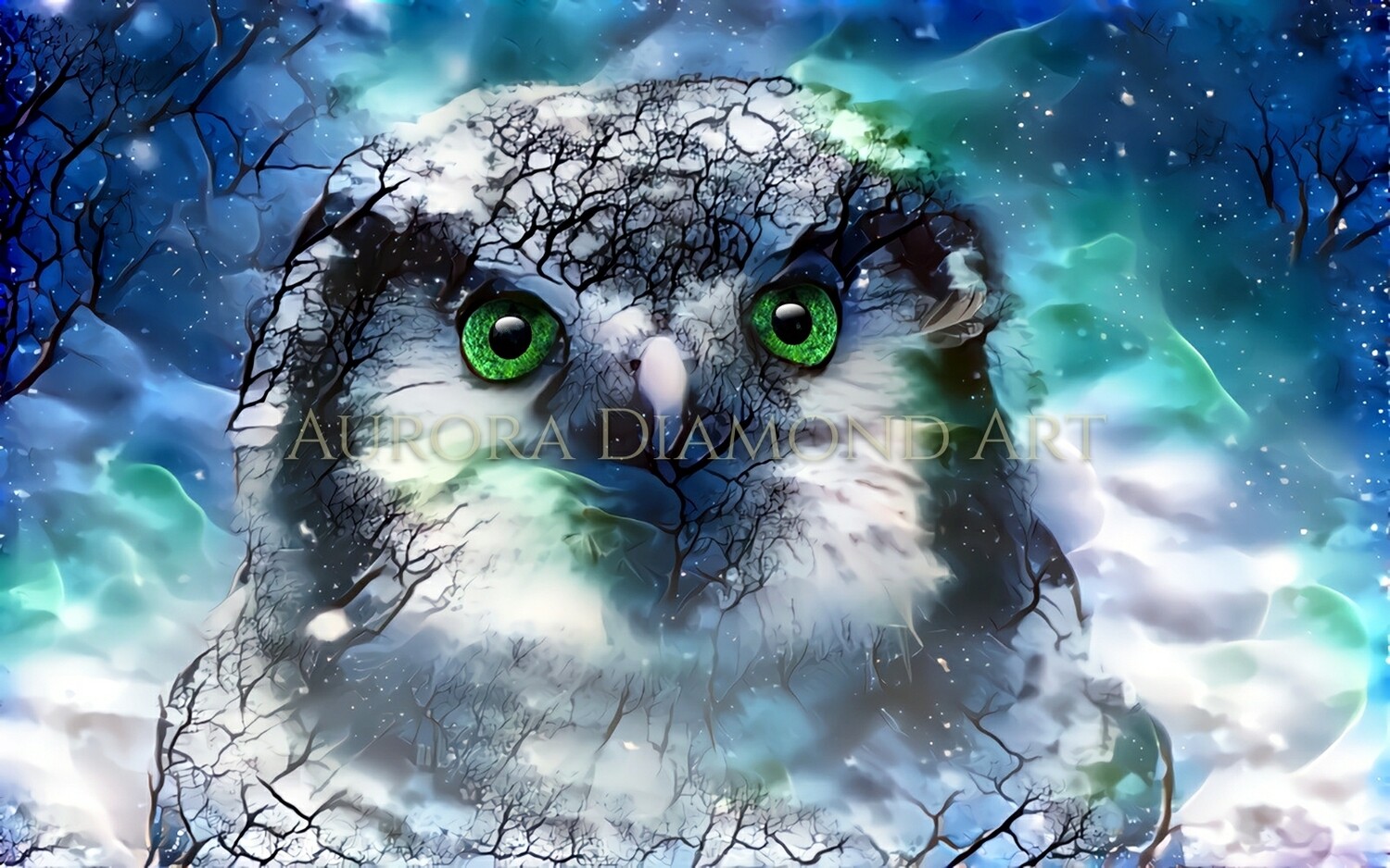 Owl Deep Dream Diamond Painting