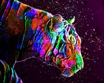 Rainbow Tiger Diamond Painting