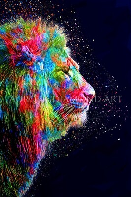Rainbow Lion Diamond Painting