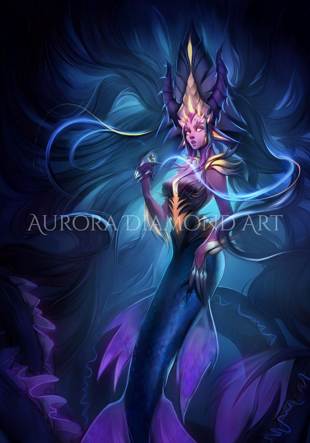 Dark Mermaid Queen Diamond Painting