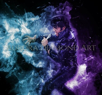 Elvis Leather Coloured Smoke (Cropped) Diamond Painting
