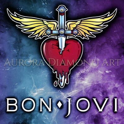 Bon Jovi Coloured Smoke Diamond Painting