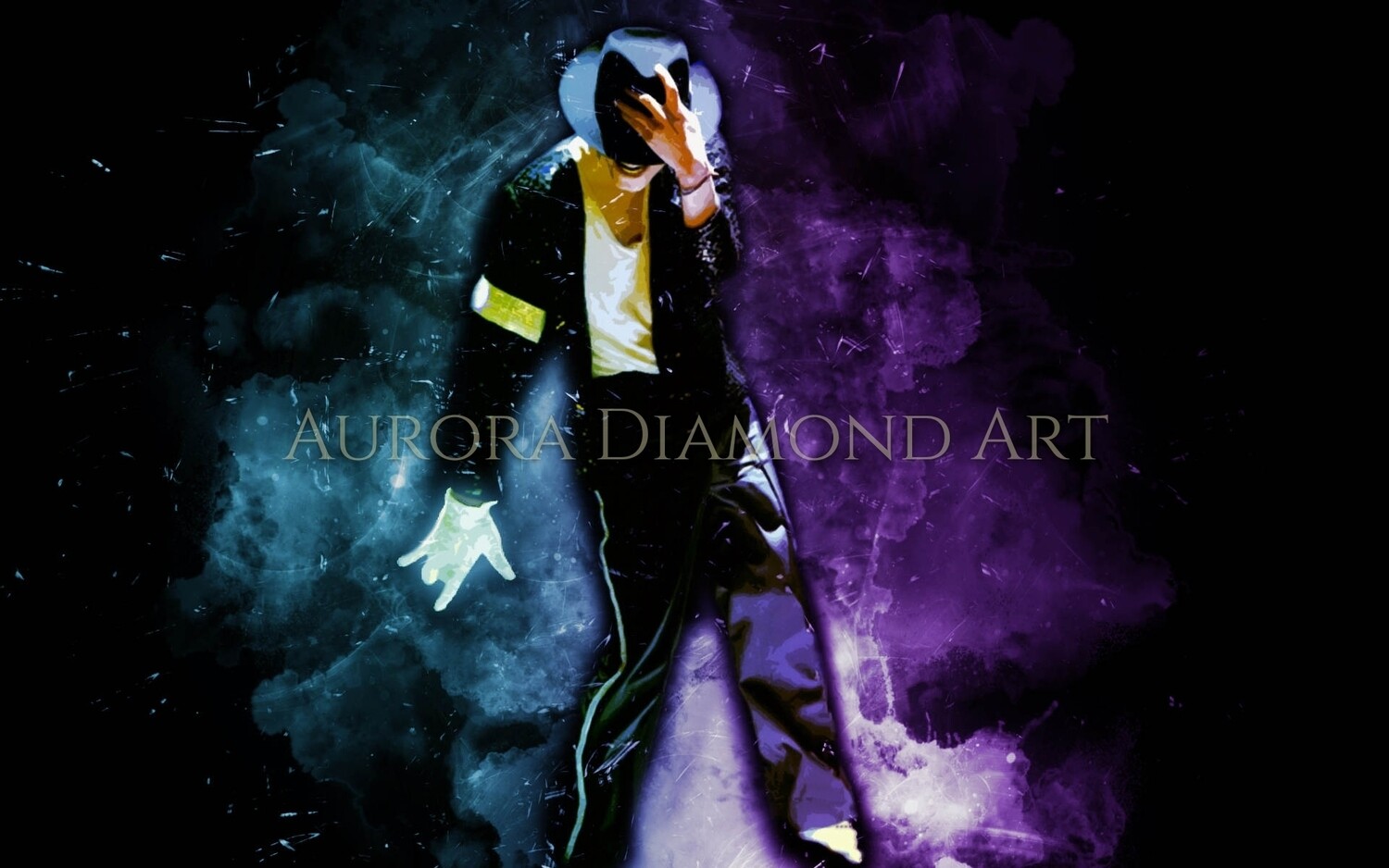 Michael Jackson Coloured Smoke Diamond Painting