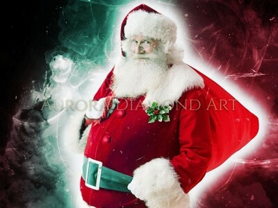Santa Coloured Smoke Diamond Painting