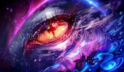Dragon Eye & Wizard Diamond Painting