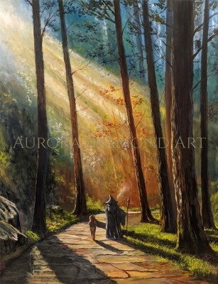 Wizard On Forest Walk Diamond Painting
