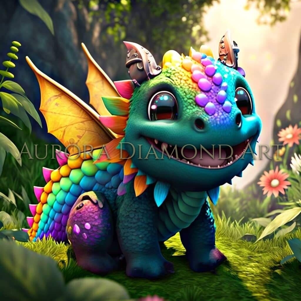 Cutie Dragon 1 Diamond Painting