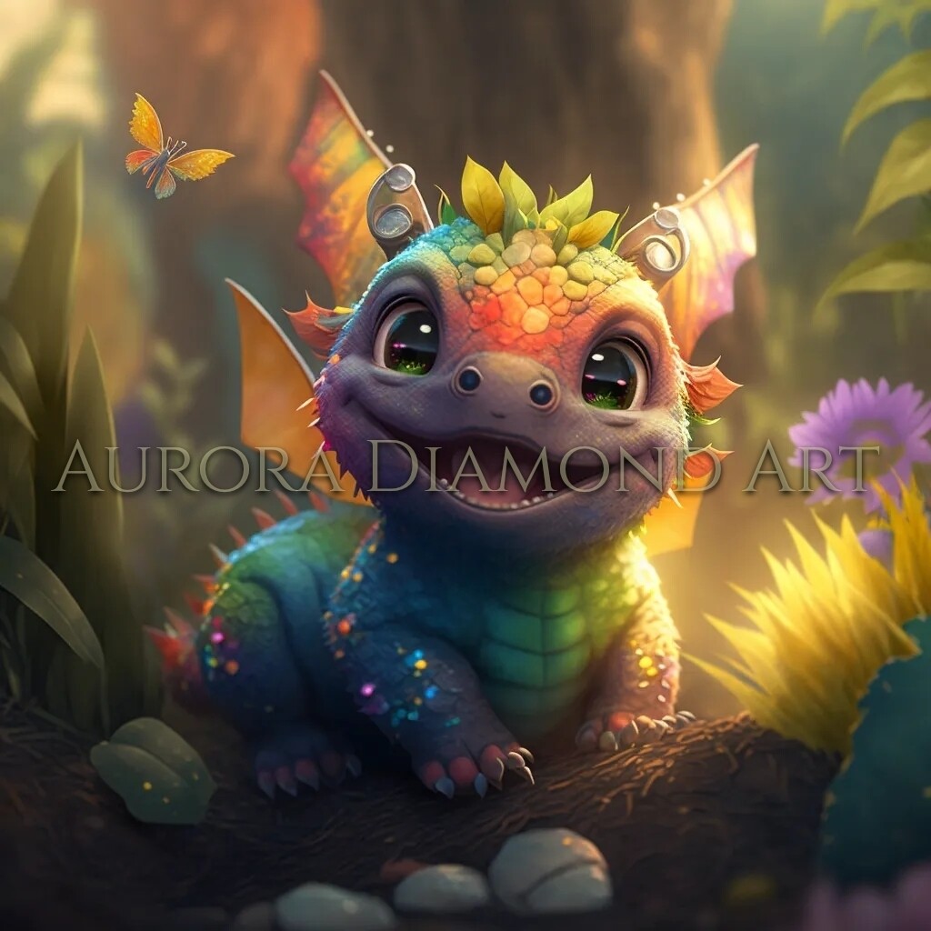 Cutie Dragon 6 Diamond Painting