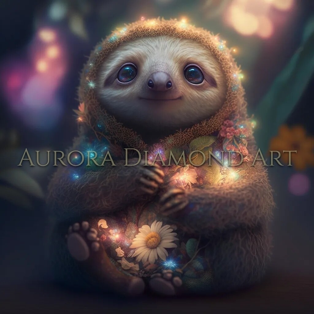 Baby Sloth Diamond Painting