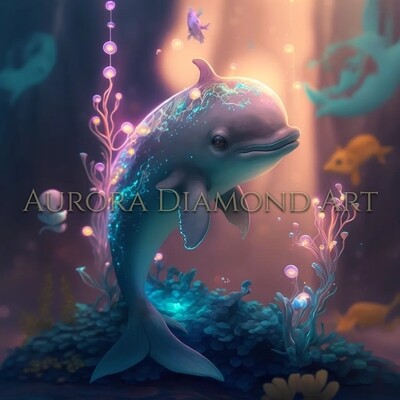 Baby Dolphin Diamond Painting