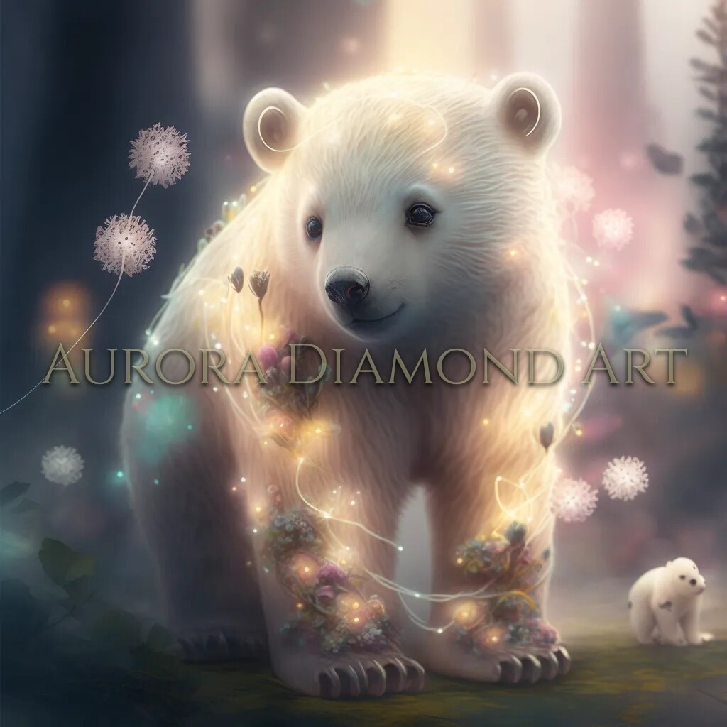 Baby Polar Bear Diamond Painting