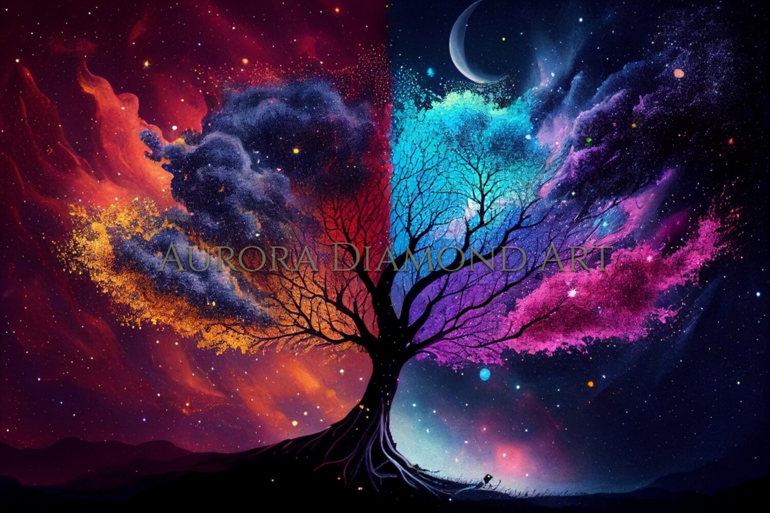Tree Of Life (Day And Night) Diamond Painting