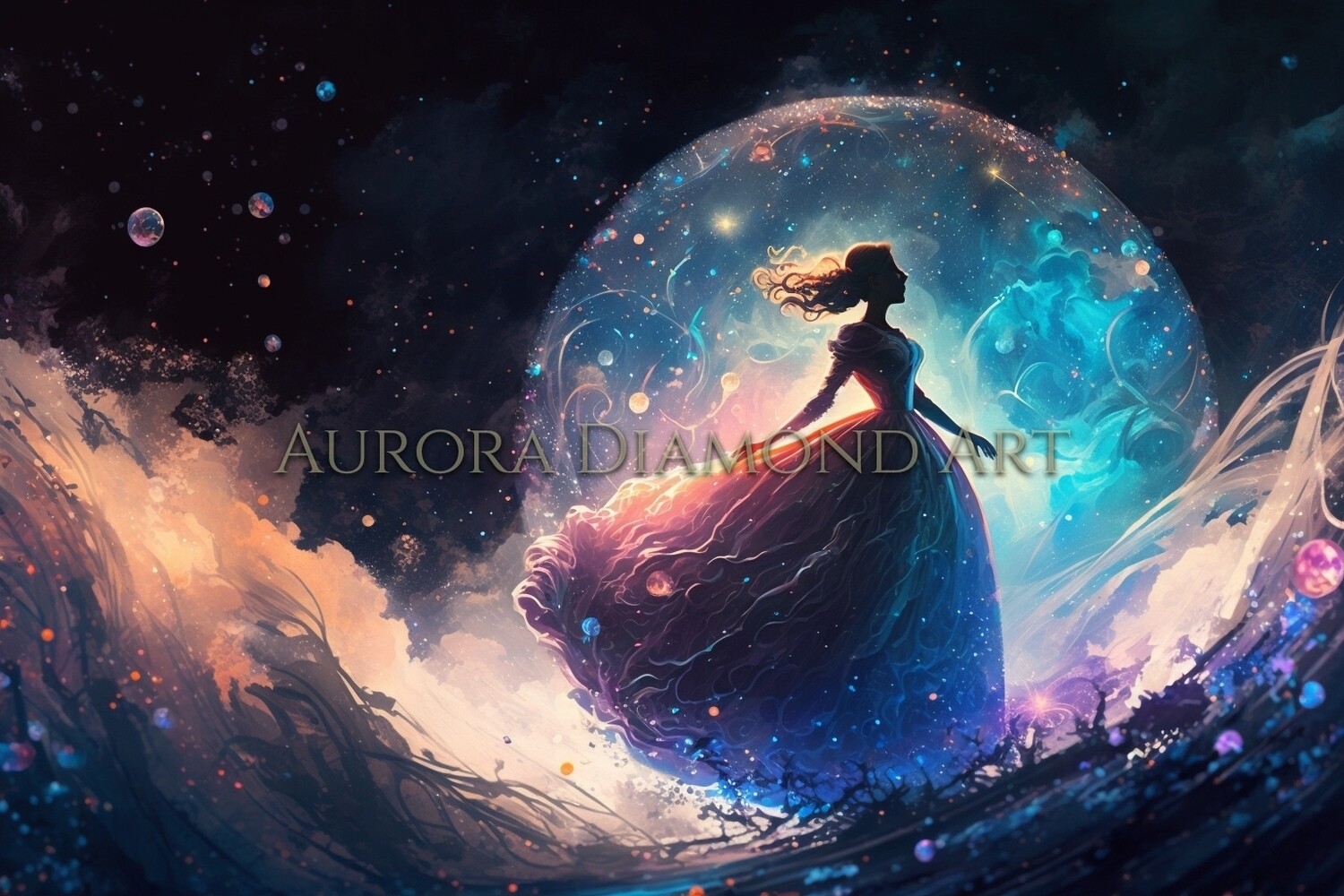 Girl In The Moonlight Diamond Painting