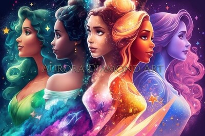 Disney Girls Of All Backgrounds Diamond Painting