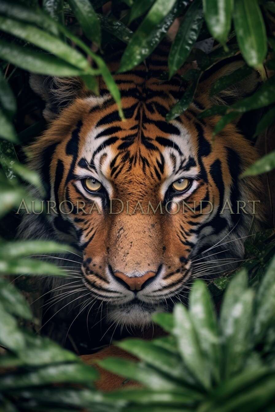 Tiger In Trees 1 Diamond Painting