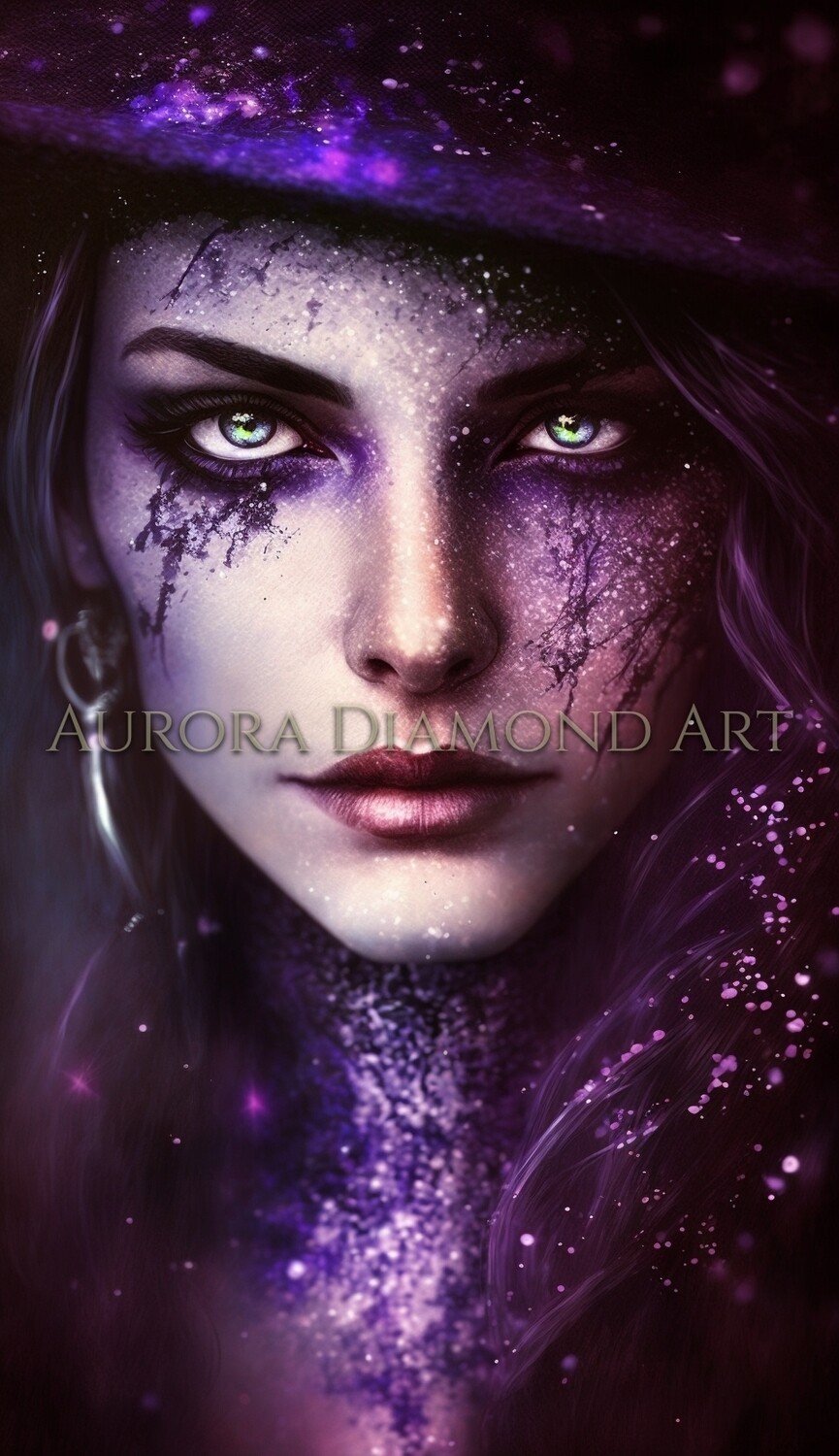 Purple Witch 3 Diamond Painting